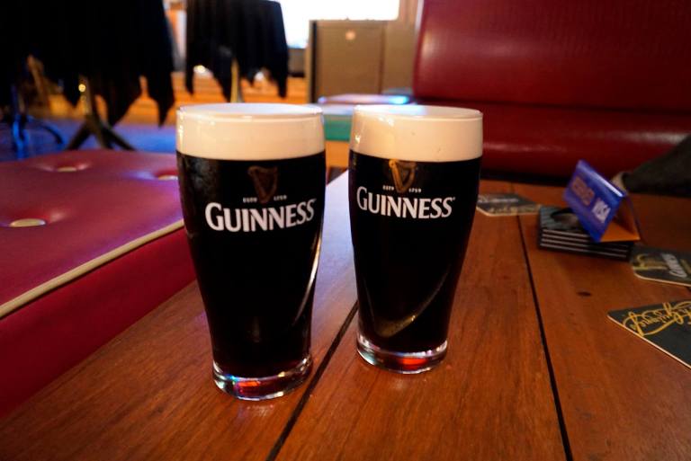 Lots of ice-cold Guinness draught at the media preview of Guinness Amplify