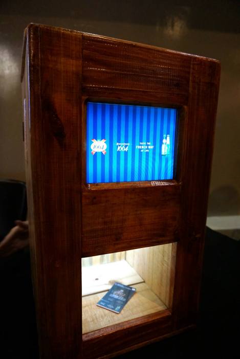 They encased their printer in this vintage box which was really cool. That's my photo which was ready to be collected.