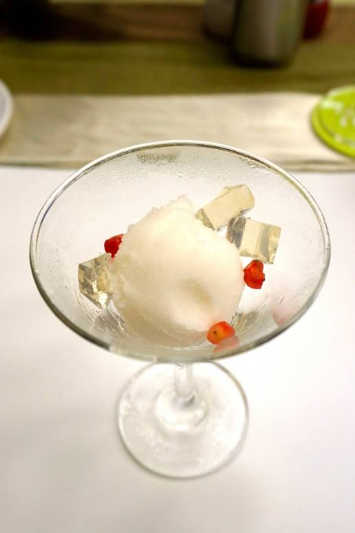 Lemon Grass, Lime, Pandan Sherbet