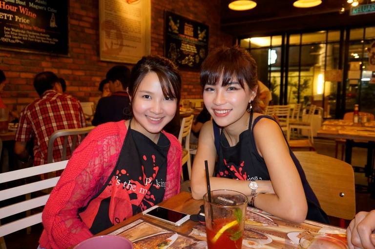 Happy faces - Povy Teng and Karen Kho