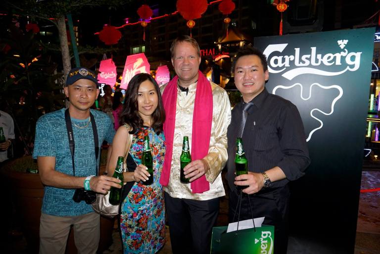 Us with Carlsberg Managing Director Henrik Anderson