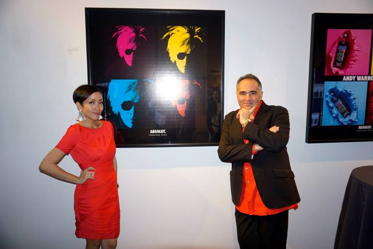 Mr. Vallette (R) with MC of the event Serena C