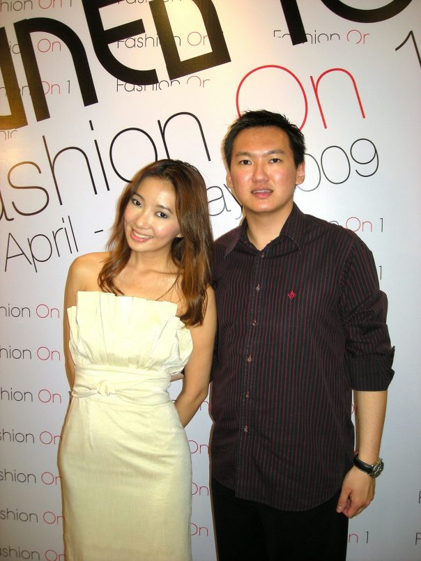 With actress Chelsia Ng