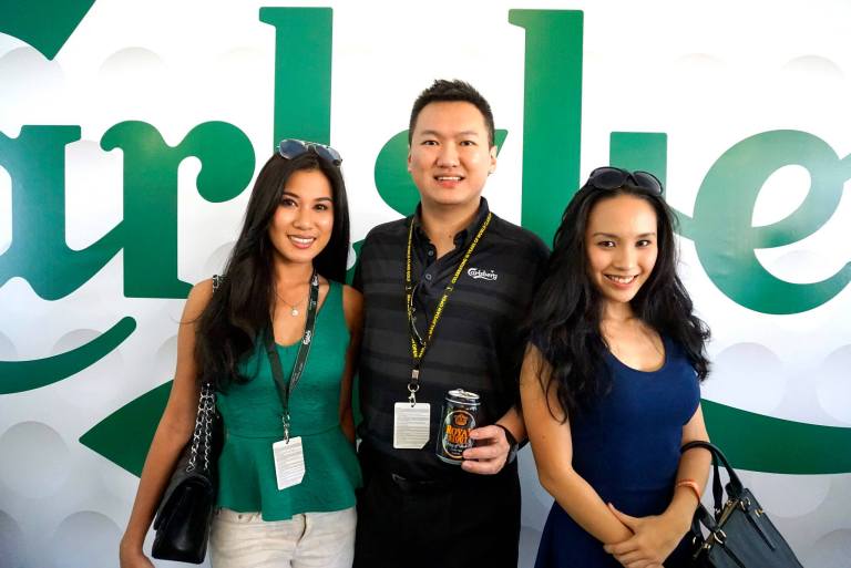 With Miss World Malaysia 2012 Lee Yvonne and Malaysian actress Jasmine