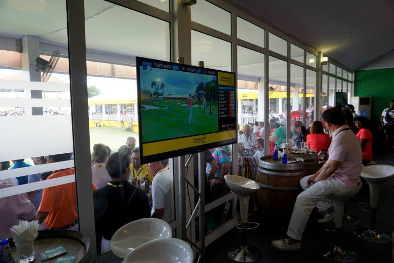 We got to enjoy lots of good food throughout the day while watching the action on the TV screens