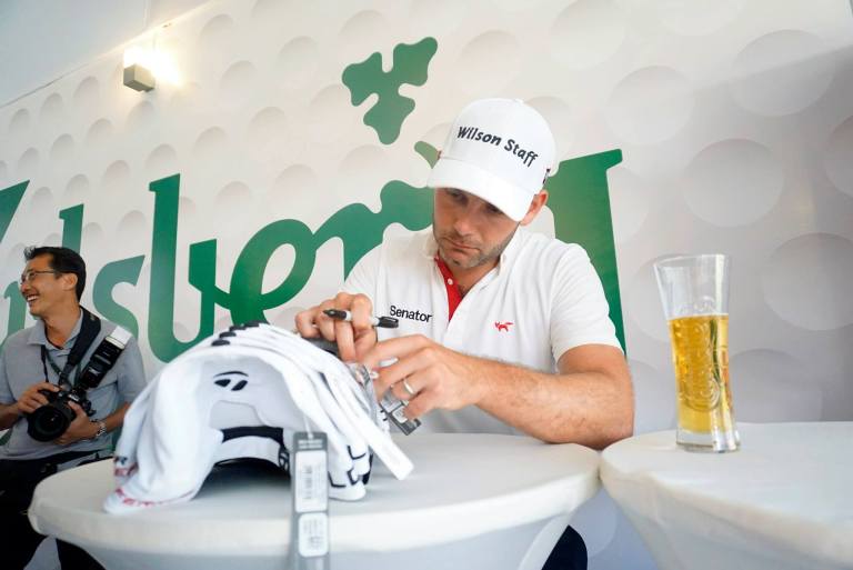 Some of the players even autographed some caps