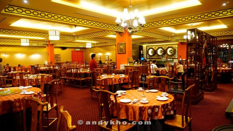 The main dining room on the ground floor. There are also private dining rooms on the first floor.