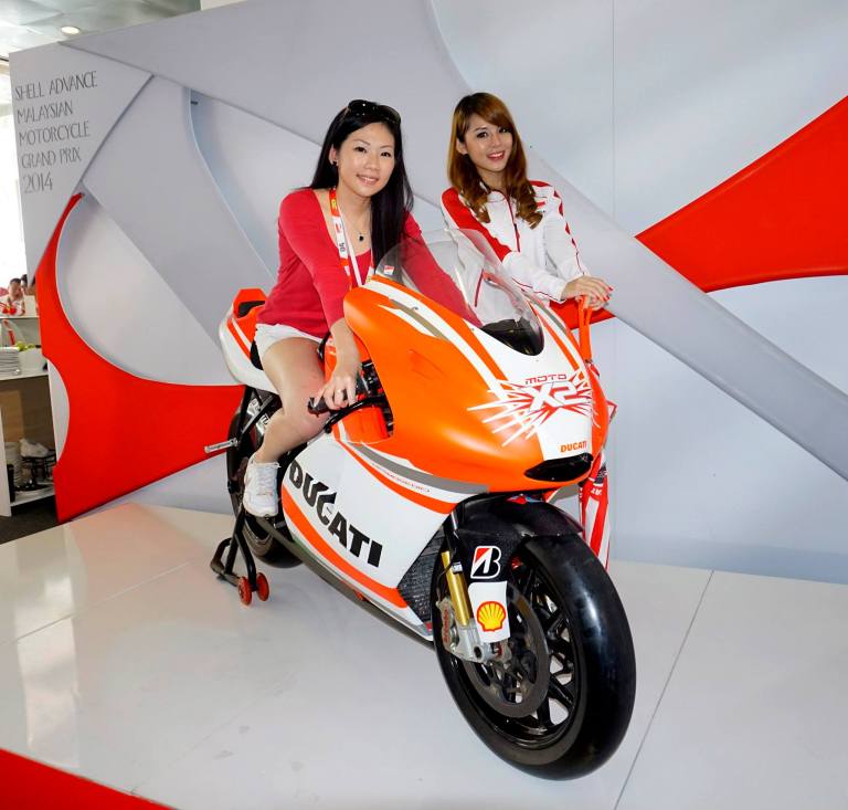 There was an X2 two-seater bike for us to take pictures on and it proved to be very popular among guests as everyone patiently waited for their turn on the bike