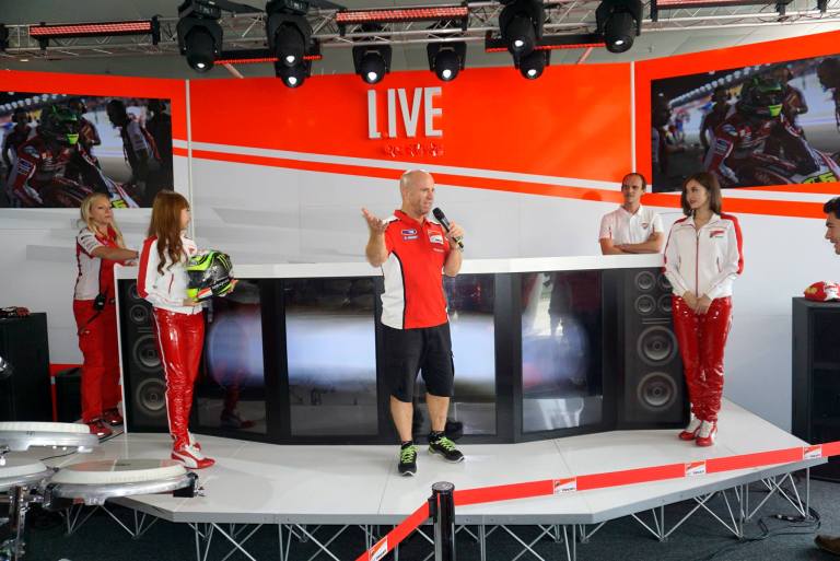 A spokesperson for team Ducati dropped by to share some info about Moto GP and the team and the riders