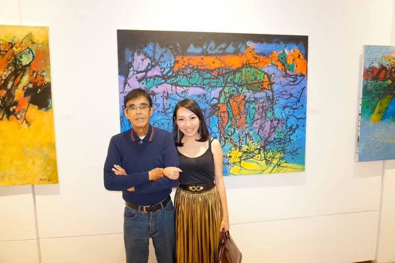 MK with the artist himself