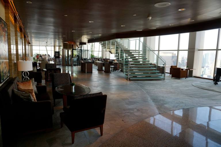 THIRTY* is located on the 38th floor of the Grand Hyatt and you'll need to take the lift up to the 39th floor lobby then take the stairs down one floor