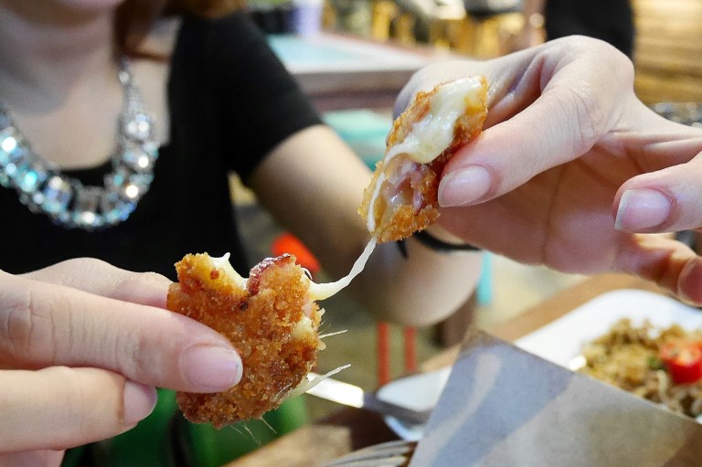 Absolutely bursting with cheese!