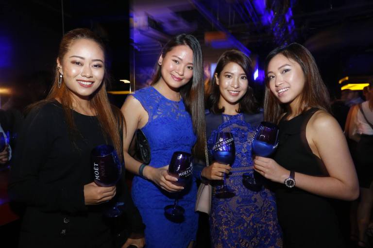 Cai Jin and Isabella Kuan with friends