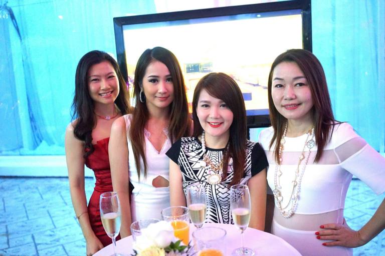 Some pics during the cocktail before the showroom was officially launched