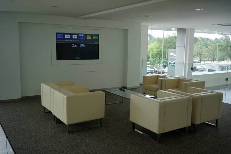 Car customisation lounge