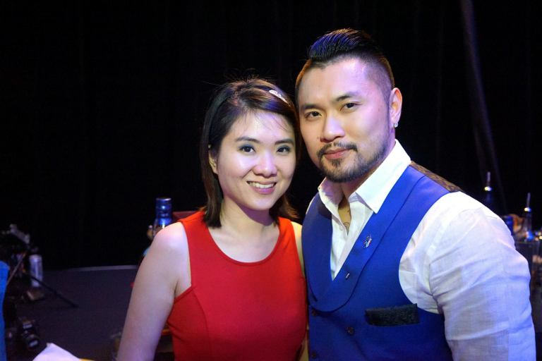 Kiki Loo and violinist Dennis Lau
