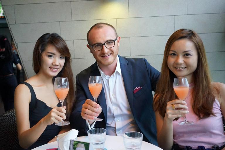 Jiayeen and Mabel with the principal from Venice