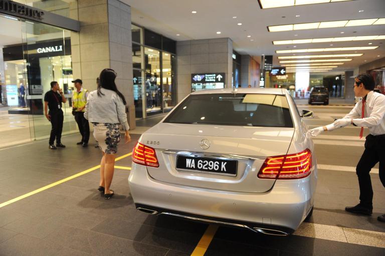 I was mightily impressed when they sent a new Mercedes Benz E Class to pick us up!