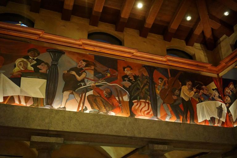 Beautiful murals on the ceiling