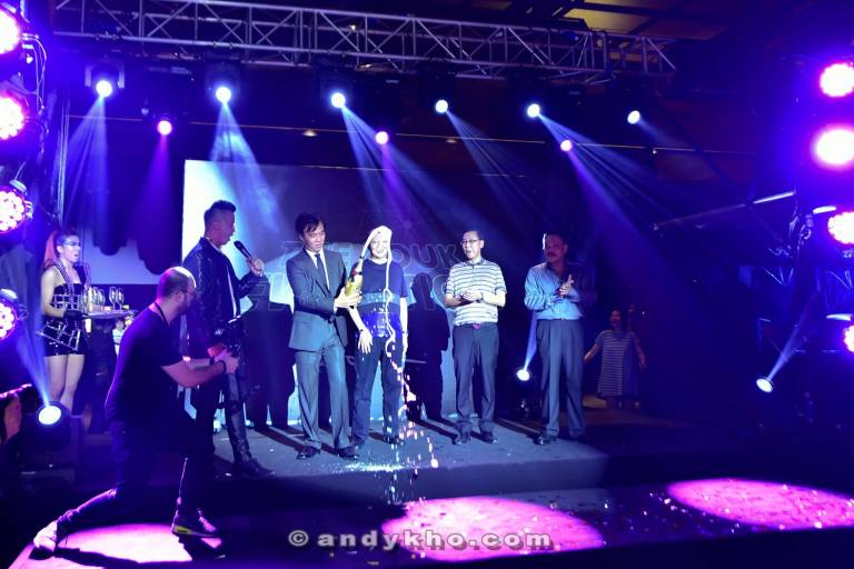 Followed by the ribbon cutting and the champagne popping!