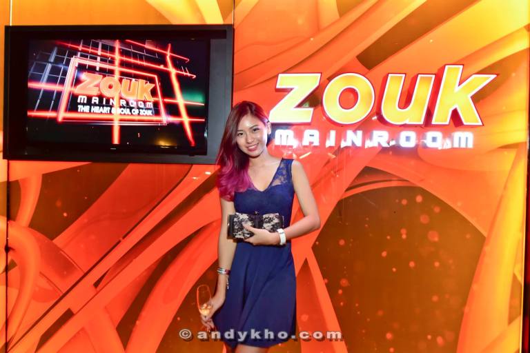 Then on to the party! First stop was the Zouk Mainroom and fortunately we had our very own model Hanlibubu with us.