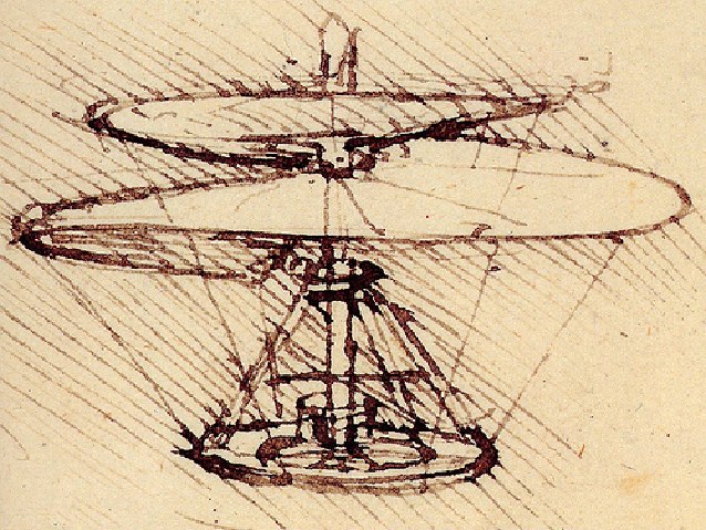 Leonardo da Vinci version of what is today the helicopter