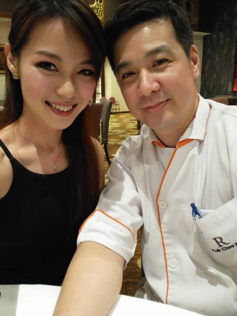 Joyce with Executive Sous Chef Kok Chee Kin