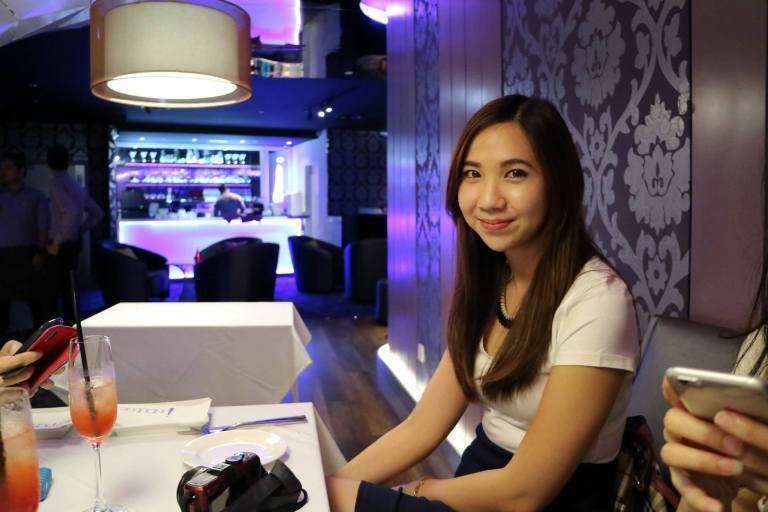 Spicy Sharon just couldn't wait for dinner to start