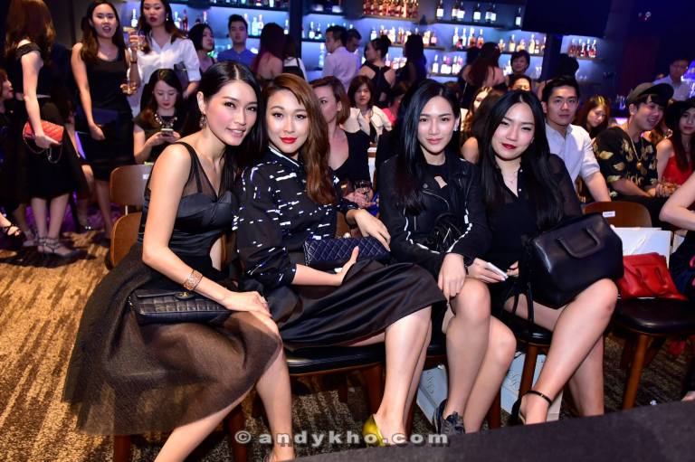 Amber Chia, her friend, Jane Chuck aka Chuckei and Natalie Saw (L-R)