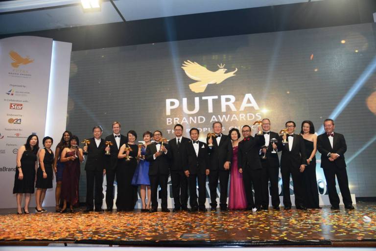 The winners of the Putra Brand Icons and Putra Brand of The Year