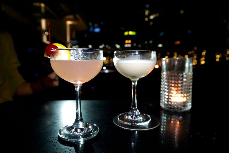 Strong cocktail (left) and Ambitious cocktail (right) – both were specially curated for Mood & Music night