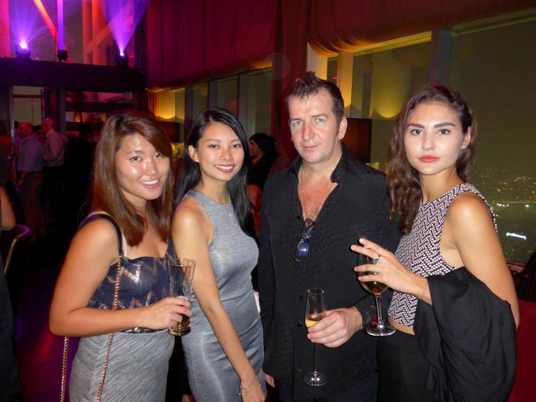 Pamela, Adrienne and Selina with Mr. Modesto Marini