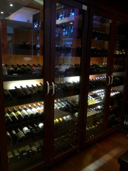 The wine cellar