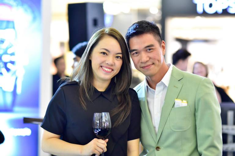Siew Kheng (L) from Pernod Ricard Malaysia with a friend