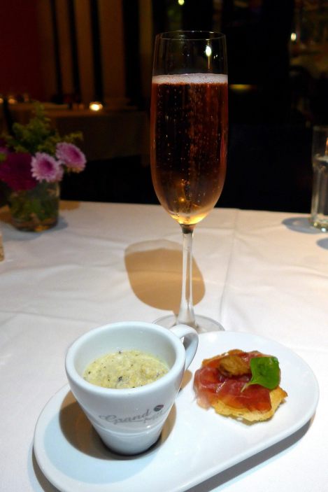 Paired with Brut Rose' Chiarli Modena