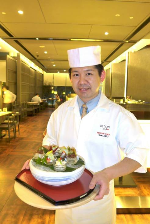 Chef Takahiro specialises in the kappou or counter-style of Japanese cooking where the chef cooks or prepares the food close to the diners. He's a very friendly person and speaks fluent English due to his time spent in Singapore prior to coming to Malaysia.