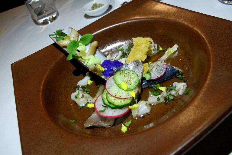 Dutch Herring, Cucumber, Razor Clam, Radish, Dashi Consommé