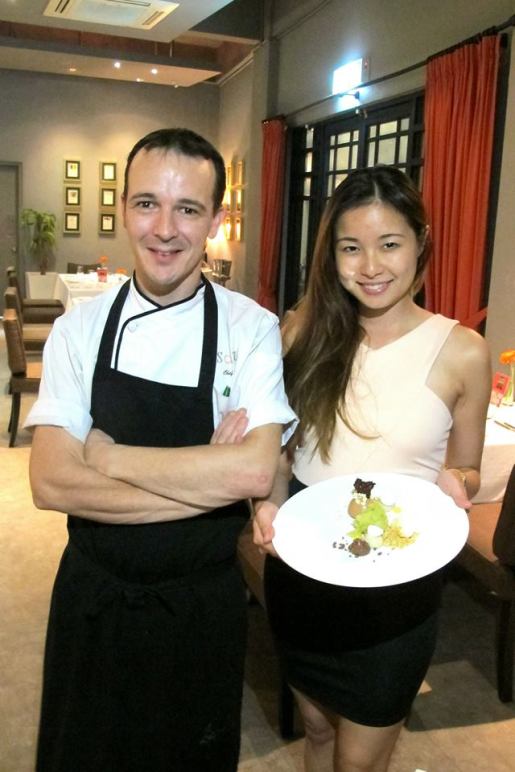 Michelle with Chef Evert Onderbake