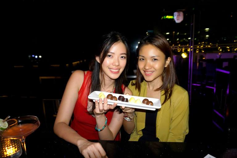 Girls and chocolate...