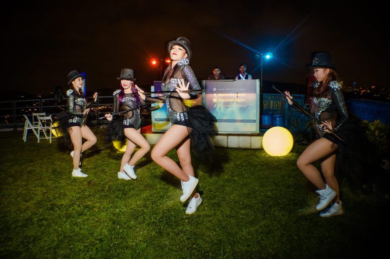 The event kicked off with a sexy dance performance