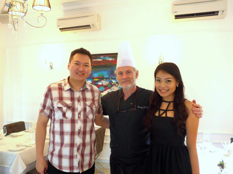 Nicole and me with Chef Thierry Le Baut