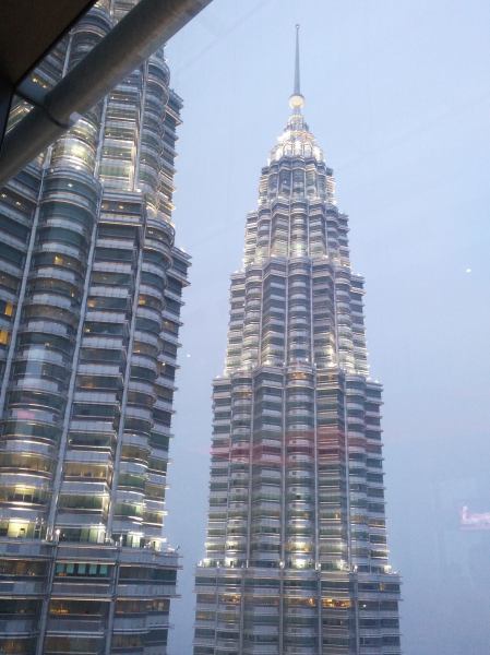 The customary photo of the Petronas twin towers