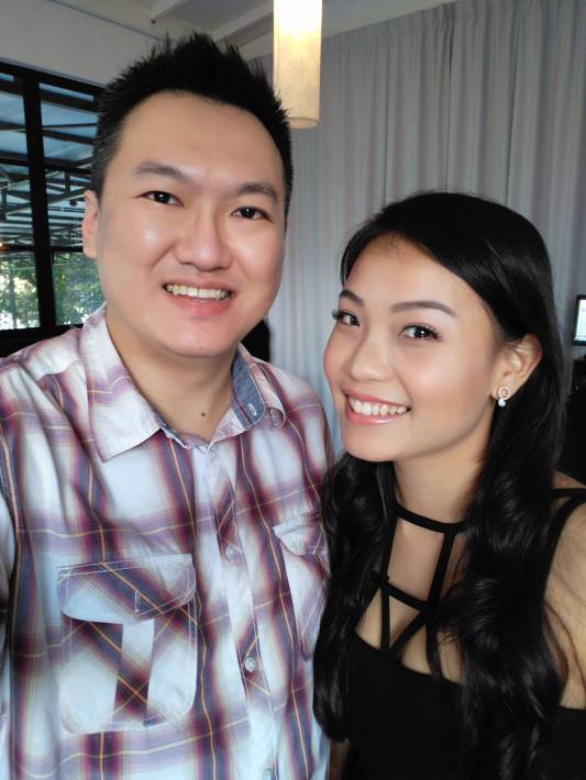 A pc with Nicole using the front camera with beauty mode. Look how smooth my complexion is!