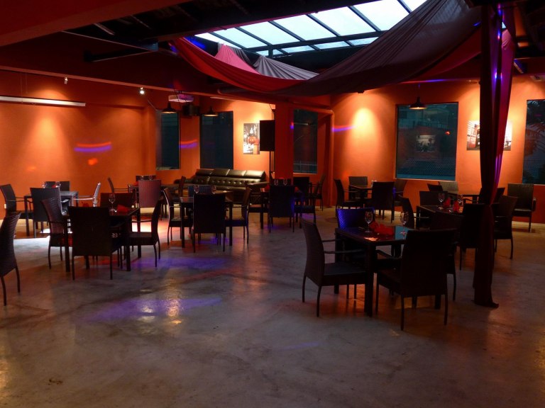 The upstairs level can be booked for private functions