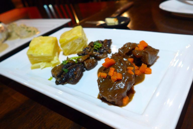 Beef bourguignon style with red wine reduction - RM49.00