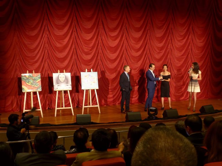 The show was performed in conjunction with World AIDS Day on December 1st and ALL proceeds will be going to charity. There were also 3 paintings auctioned off whereby all proceeds went to charity as well.