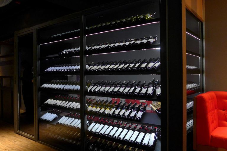 The wine cellar