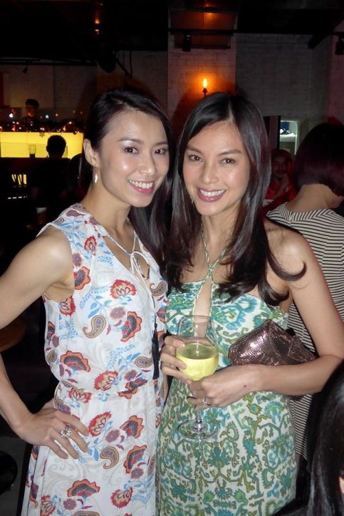MC Eva Lian with model Carmen Soo who's still so pretty even though she's already 38