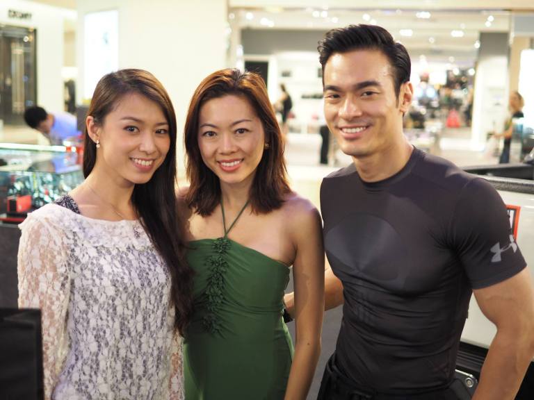 Eva, Magdalene from Crystal Time, and model Kit Mah