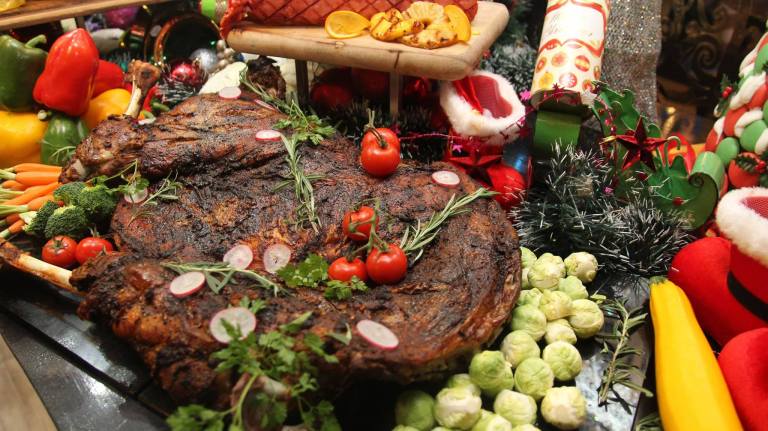 Roasted Lamb with Rosemary-Masala Spice Rub